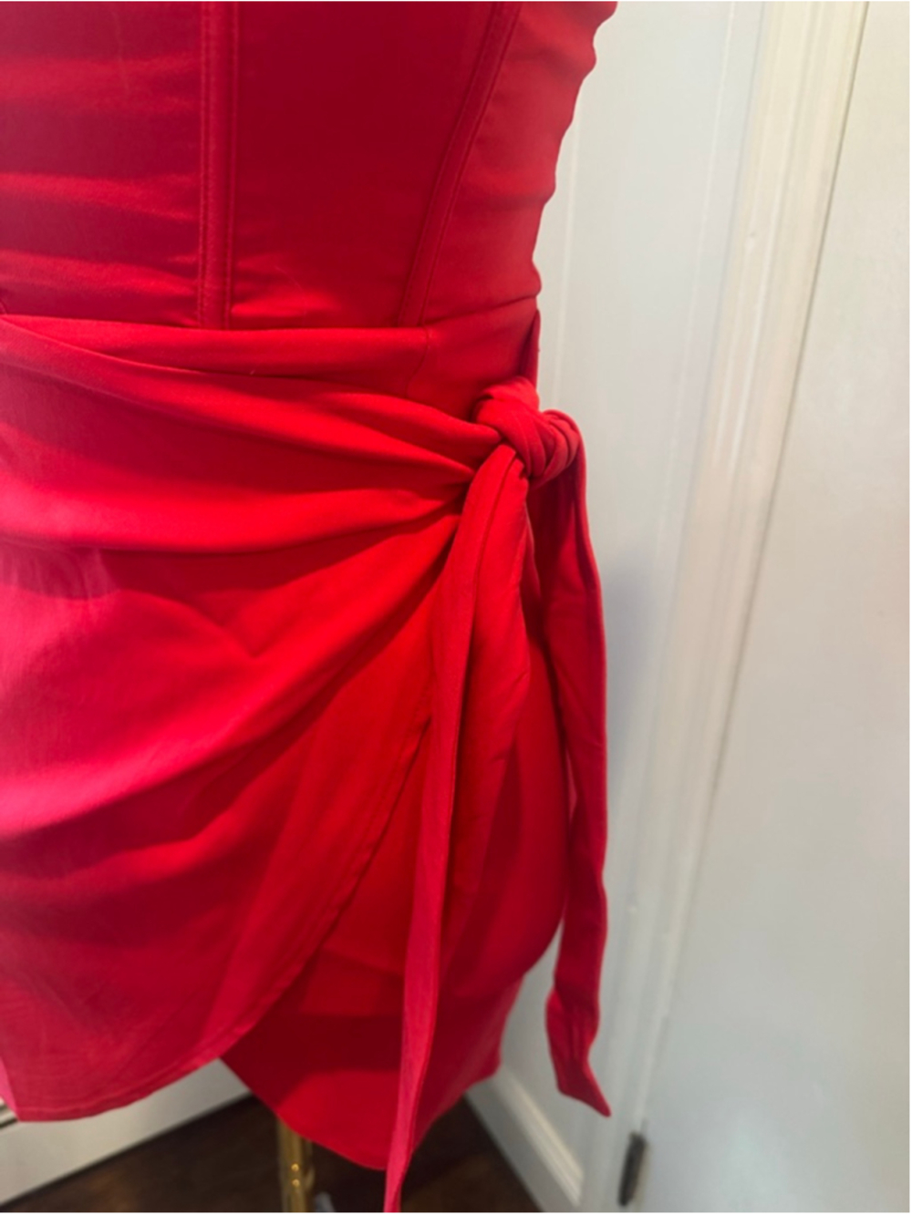 NWT Hello Molly | HOT VIBES Corset Mini Dress | Red | Size Small - Picture 5 of 10